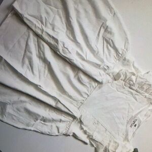 Flutter sleevess cotton jersey blouse